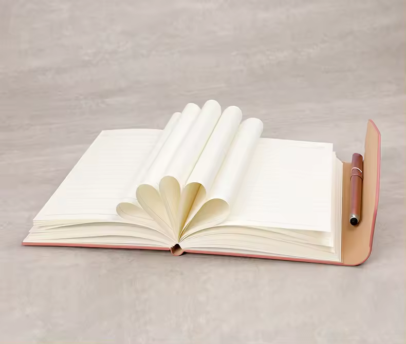 HireQuicks A5 Custom Notebook With Beautiful Hard Cover Pocket