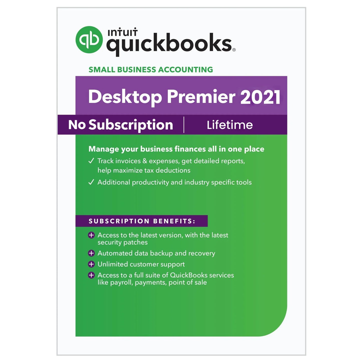 QuickBooks Desktop Premier 2021 Permanent License