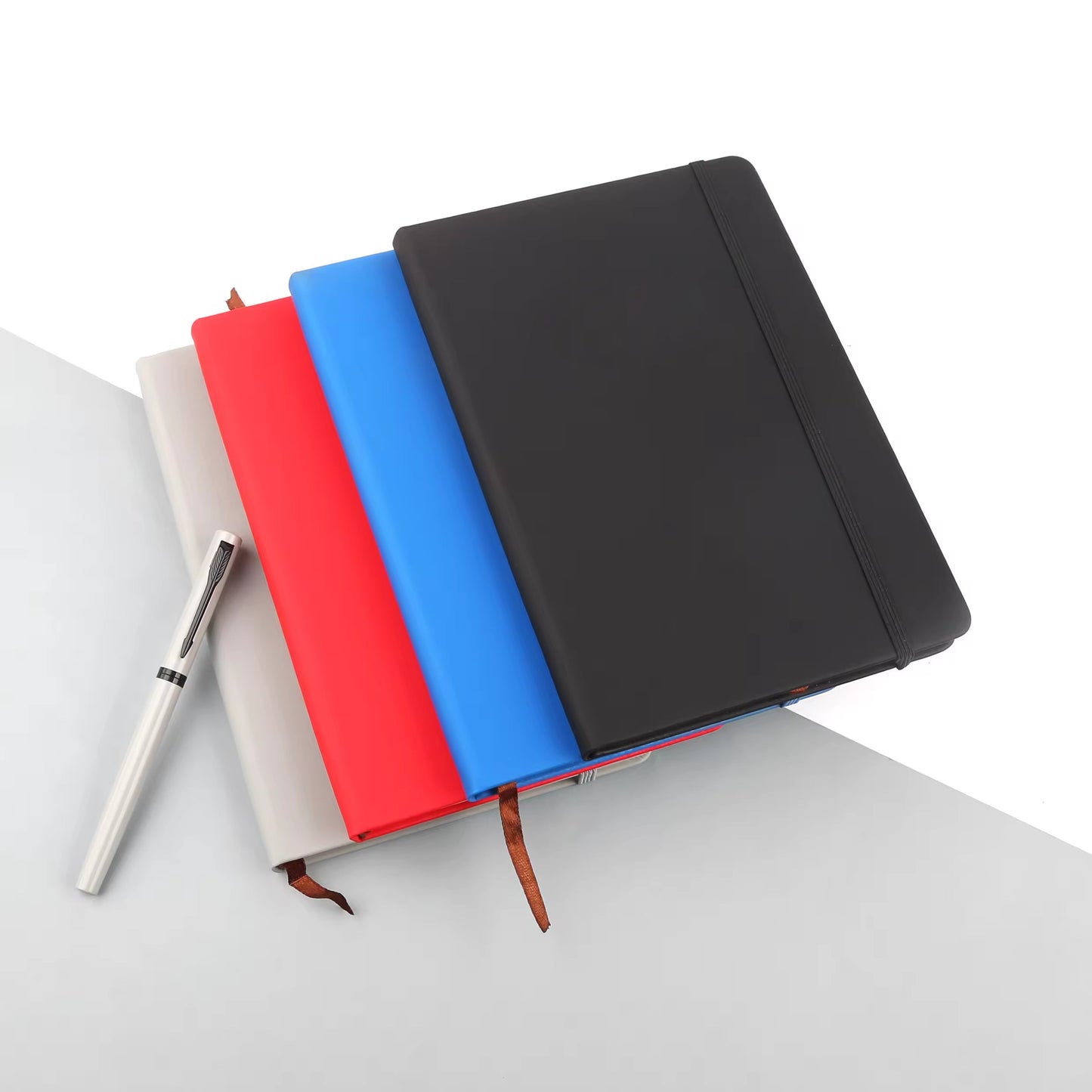 HireQuicks A5 Plain Note Book Custom Printing Pu Cover Journal Notebook